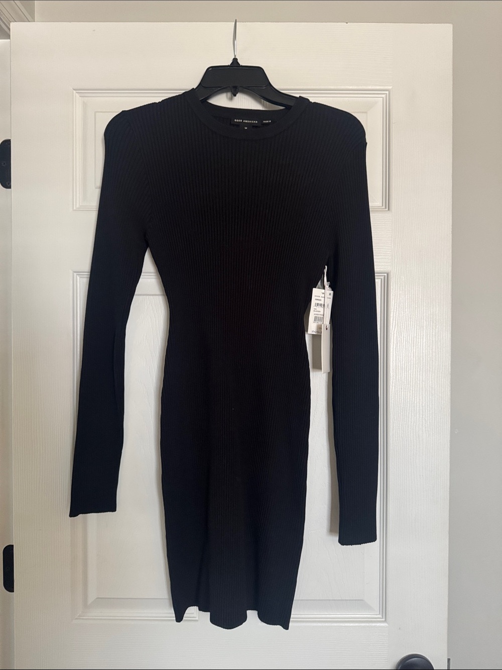 GOOD AMERICAN Long-Sleeve Bodycon Dress